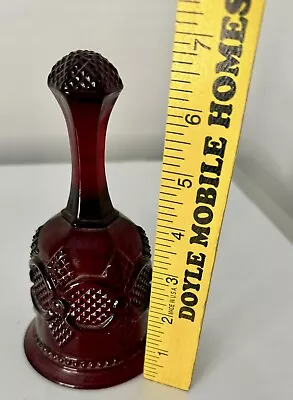 Buy Avon Cape Cod Ruby Red Glass 6.75” Hostess  Bell Glassware • 9.09£