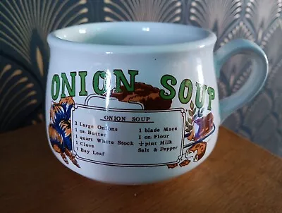 Buy Onion Soup Mug Vintage Retro Ceramic Mug Recipe Bowl FREE UK 🇬🇧 POSTAGE 😃  • 6£