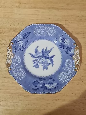 Buy Spode Camilla Blue Cake Plate Guilded • 15£