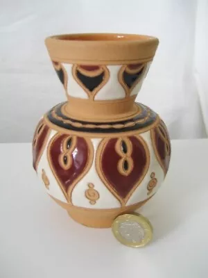 Buy Small 4.5  Greek Art Pottery Vase, 100% Handmade 'dakas Keramik' Rodos (rhodes) • 4£