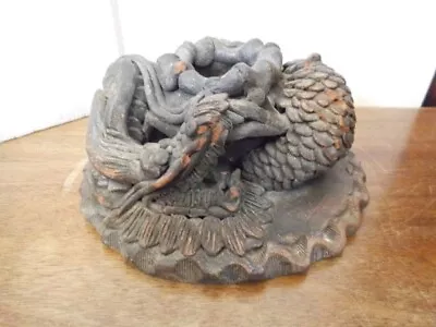 Buy Dragon Candle Holder Studio Pottery Ceramic  • 18£