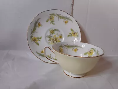 Buy Royal Grafton EVESHAM Cup Saucer Set Fine Bone China Yellow Blue Green Florals • 27.95£