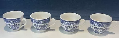 Buy English Ironstone Tableware- Old Willow Pattern - Tea Cup X4 • 19.99£