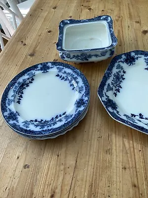 Buy Staffordshire Burleigh Orient Blue And White Set  • 302.88£