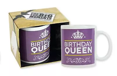 Buy Birthday Queen Mug Party Celebration Novelty Fun Gift Box Large Porcelain 315ml • 2.49£