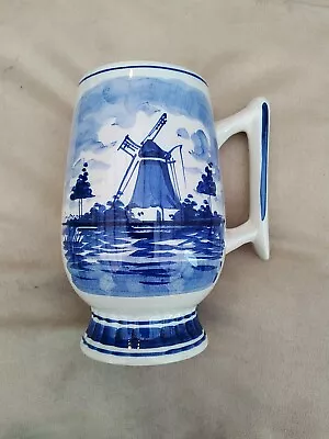 Buy Delftware Ceramic Pint Cup Hand Painted Made In Holland. Windmill Scene  • 9.99£