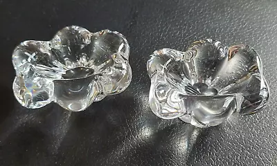 Buy DAUM Crystal Vintage 2 Candy Nut Bowls Beautiful  Both Signed. V Good Condition • 25£