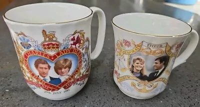 Buy Duchess Bone China Commemorative Mugs- Charles & Diana, Andrew & Sarah Wedding • 4.99£