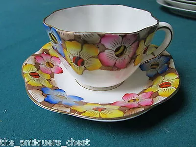 Buy 1940s  Vintage Teacup & Saucer Bone China Taylor Kent Longton England #6404 [81] • 52.18£