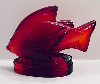 Buy Sabino Red Fish Glass Figurine Signed And Perfect  Saint Mathieue  • 194.77£