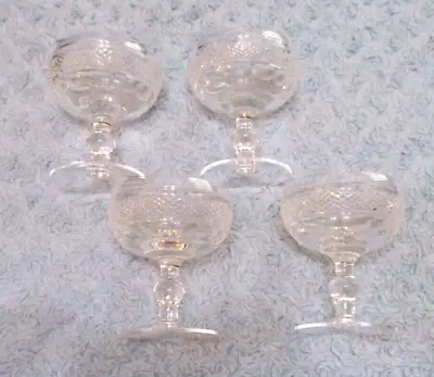 Buy Waterford Crystal 4 CASHEL Champagne Sherbet Coupe Stems Ireland EUC • 113.32£