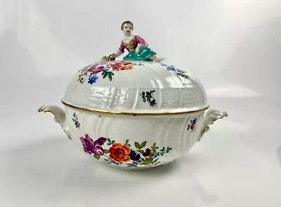 Buy A Meissen Academic Dot Period Figural And Asparagus Handled Moulded Tureen C1770 • 895£