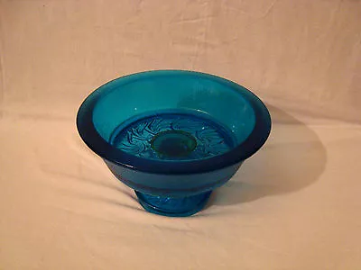 Buy Rare Vintage Blue Crackle Glass Bowl • 9.33£