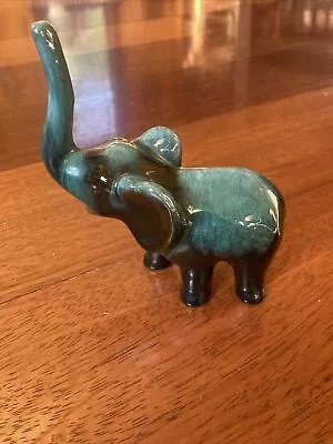 Buy Blue Mountain Pottery Hand Glazed Elephant Made In Canada • 12.14£