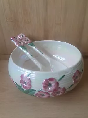 Buy MALING WARE, Apple Blossom Lustre Wear, Salad Set, Including Bowl & Salad Spoons • 47.50£