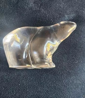 Buy Hadeland Crystal Polar Bear  Vintage Norway  Sculpture • 5£