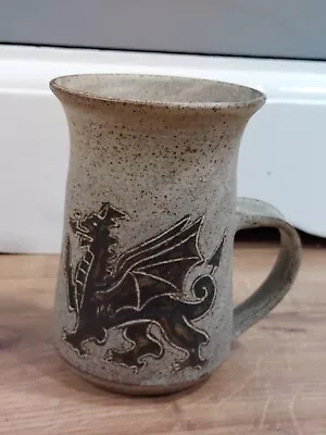 Buy Vintage Tregaron Cymru Welsh Studio Pottery Dragon Jug - 13 Cm Tall • 8.99£