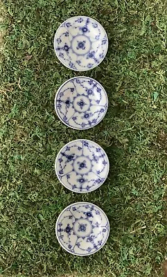 Buy Royal Copenhagen Blue Fluted Plain Butter Pat Dishes - Set Of 4, 2.75  • 69.89£