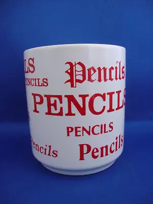 Buy Vintage Hornsea Pottery Red On Cream  Pencils  Pencil Holder Pot Ceramic Desk • 16.95£