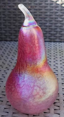 Buy John Ditchfield Heron Glass Iridescent Pear Paperweight Extra Large 7  • 24.99£