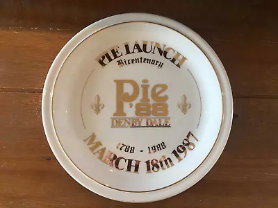 Buy THE DENBY DALE Bicentenary 1788 - 1988 Commemorative Pie Plate - Hornsey Pottery • 9.95£