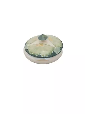 Buy Lise B Moorcroft  Moorland  Green Daisy Lustre Lidded Bowl Number 1 From Only 10 • 59.99£