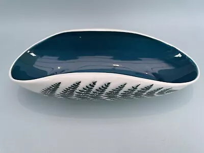 Buy Mid Century Foley Blue Fern Bone China Dish Maureen Tanner MCM 50's Home Decor • 19.99£