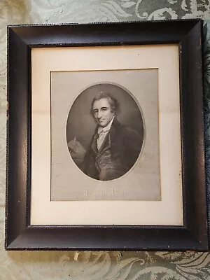 Buy 1850 Framed Engraving Thomas Paine 18x24 Very Rare • 163.09£