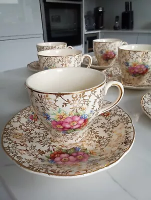 Buy J Fryer & Son England Vintage 6 Cups & Saucers • 25£