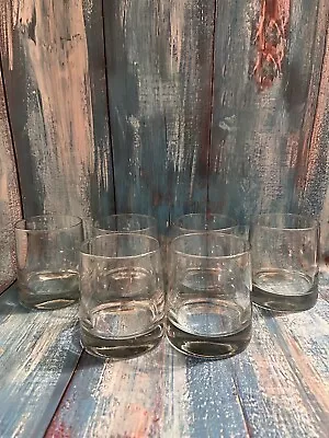 Buy Block Crystal Glass STARLIGHT Double Old Fashioned Heavy Base LOT 6 Tumbler VTG! • 156.55£