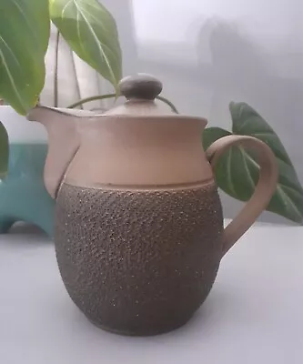Buy Vintage Denby Cotswold Coffee Tea Pot Brown Textured Stoneware Rustic  • 12.99£