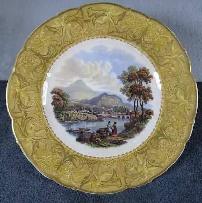 Buy Lovely Antique Prattware Dinner Display Plate Country Landscape Scene • 8.95£
