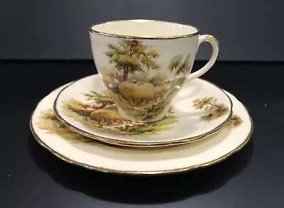 Buy Vintage Alfred Meakin Hayride Tea China Cup Trio 1940s -  Pattern #2 • 10£