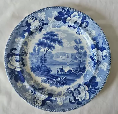 Buy Wedgwood English Blue And White Plate (a), Circa Early-mid 19th Century • 75£