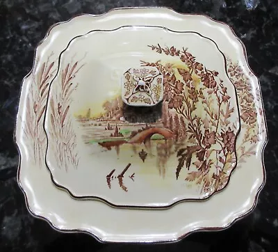 Buy MYOTT SON & Co Hand Painted Meadowsweet Serving Bowl, Tureen, Excellent Conditio • 16£