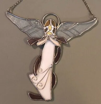 Buy Stained Glass/leaded Glass Angel, Suncatcher, With Chain For Hanging • 18.63£