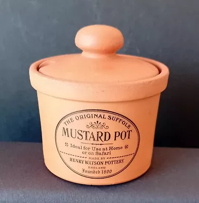 Buy Henry Watson Pottery The Original Suffolk Mustard Pot Small Terracotta  • 5.99£