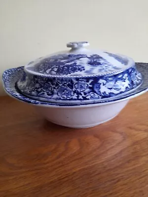 Buy Vintage  Olde  Alton  Ware  Blue  And  White  Tureen • 12.50£