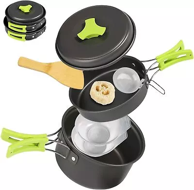 Buy Camping Cookware Set - 8 Pcs, With Mesh Bag • 18.92£