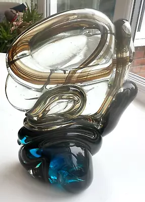 Buy MDINA EARLY VINTAGE ART GLASS Knot Sculpture  -MICHAEL HARRIS ERA • 25£