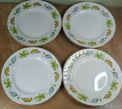 Buy Vintage Set Of Four Ridgway, White Mist 'Sherwood' Pattern 17.5cm Side Plates • 7.95£