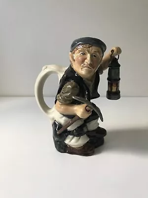 Buy Vintage Roy Kirkham Character Jug, Coal Miner, Collectable Staffordshire Pottery • 12£