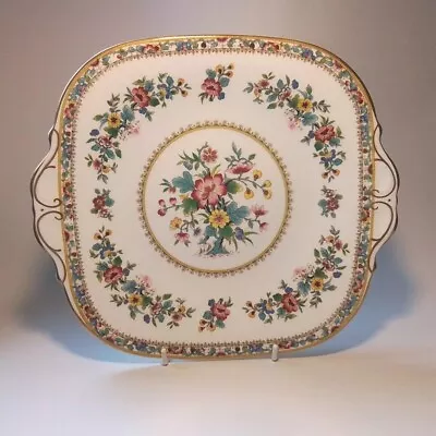 Buy Coalport Ming Rose Bone China Square Cake Bread Plate • 12£