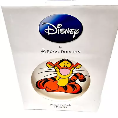Buy Royal Doulton Winnie The Pooh Disney Tigger Nurseryware 3 Piece Kids Dinnerware • 46.67£