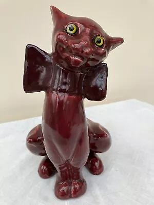 Buy Art Pottery Grotesque Smiling Cat C H Brannam Barum Ware Barnstaple Devon 9 1/2  • 120£