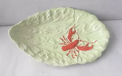 Buy Vintage Carlton Ware Lobster Green Cabbage Lettuce Leaf Serving Dish Tray Plate • 12£