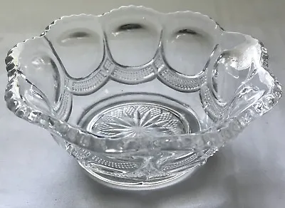 Buy Antique EAPG Set Of 6 US Glass Co. Mirror Pattern Crystal Berry Bowls EUC 🌹 • 27.95£