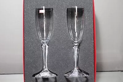 Buy Two (2) NIB FLAWLESS Stunning BACCARAT France Glass OPERA Pair Crystal Flute • 419.37£