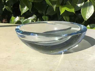 Buy MCM Strombergshyttan Art Glass, Oval Geode Ashtray. Signed And Catalogued • 39.99£