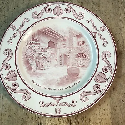 Buy Vintage Crown Ducal China England Scenes Old New Orleans Brulatour Courtyard • 62.08£